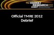 The Market Research Event Official TMRE 2012 Debrief.