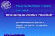 Developing an Effective Personality Copyright, 1999 © Jerzy R. Nawrocki Jerzy.Nawrocki@put.poznan.plnawrocki/mse/psp/ Personal Software.