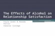 The Effects of Alcohol on Relationship Satisfaction Kayla Green & Amanda Kellar Hanover College.