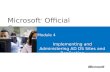 Microsoft ® Official Course Module 4 Implementing and Administering AD DS Sites and Replication.