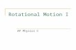 Rotational Motion I AP Physics C. The radian There are 2 types of pure unmixed motion: Translational - linear motion Rotational - motion involving a rotation.