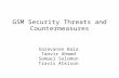 GSM Security Threats and Countermeasures Saravanan Bala Tanvir Ahmed Samuel Solomon Travis Atkison.