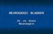 NEUROGENIC BLADDER Dr. sh. Alaie Neurologist. NEUROGENIC BLADDER Definition Is a malfunctioning bladder due to any type of neurologic disorder.