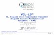 Orion Telecom Networks Inc. 2005 VCL-LD™ E1, Digital Voice Compression Equipment (Digital Circuit Multiplication Equipment - DCME) Slide 1 Updated : January.