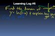 Learning Log #6. 1.6 HW Chapter 2 Limits & Derivatives Yeah! We begin Calculus.
