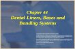Copyright 2003, Elsevier Science (USA). All rights reserved. Chapter 44 Dental Liners, Bases and Bonding Systems Copyright 2003, Elsevier Science (USA).