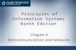 1 Principles of Information Systems Ninth Edition Chapter 6 Telecommunications and Networks.
