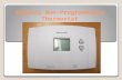 Digital Non-Programmable Thermostat. Digital screen Setpoint indicator- Appears when the Setpoint temperature is displayed Low battery warning Temperature.