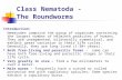 Class Nematoda - The Roundworms Introduction: Nematodes comprise the group of organisms containing the largest number of helminth parasites of humans.