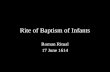 Rite of Baptism of Infants Roman Ritual 17 June 1614.