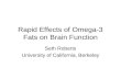 Rapid Effects of Omega-3 Fats on Brain Function Seth Roberts University of California, Berkeley.