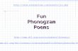 Fun Phonogram Poems   .
