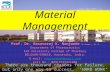 Material Management Prof. Dr. Basavaraj K. Nanjwade M. Pharm., Ph. D Department of Pharmaceutics KLE University College of Pharmacy BELGAUM-590010, Karnataka,