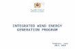 INTEGRATED WIND ENERGY GENERATION PROGRAM Tangiers, june 28th, 2010.