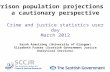 Prison population projections a cautionary perspective Crime and justice statistics user day March 2012 Sarah Armstrong (University of Glasgow) Elizabeth.