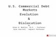 By Glenn R. Mueller, Ph.D. – Professor Kyle Cascioli – Adjunct Professor U.S. Commercial Debt Markets Evolution & Dislocation.