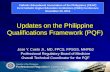 Updates on the Philippine Qualifications Framework (PQF) Jose Y. Cueto Jr., MD, FPCS, FPSGS, MHPEd Professional Regulatory Board of Medicine Overall Technical.