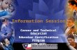 Information Session Career and Technical Education Educator Certification Program (CTE-ECP)
