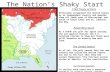 The Nation’s Shaky Start 1783 Treaty of Paris Officially recognized the United States as an independent country and awarded them all lands east of Mississippi.