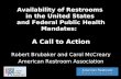 Availability of Restrooms in the United States and Federal Public Health Mandates: A Call to Action Robert Brubaker and Carol McCreary American Restroom.