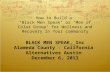 BLACK MEN SPEAK, Inc Alameda County - California Alternatives Austin December 6, 2013 How to Build a "Black Men Speak" or "Men of Color Group" for Wellness.