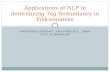 PROGRESS REPORT, NOVEMBER 9, 2009 TOM SCHIMOLER Applications of NLP in determining Tag Redundancy in Folksonomies.