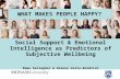 WHAT MAKES PEOPLE HAPPY? Social Support & Emotional Intelligence as Predictors of Subjective Wellbeing Emma Gallagher & Dianne Vella-Brodrick.