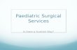 Paediatric Surgical Services Is there a Scottish Way?