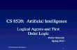 1 CSC 8520 Spring 2013. Paula Matuszek CS 8520: Artificial Intelligence Logical Agents and First Order Logic Paula Matuszek Spring 2013.