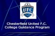 Chesterfield United F.C. College Guidance Program.