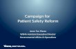 Campaign for Patient Safety Reform Anne Tan Piazza WSNA Assistant Executive Director Governmental Affairs & Operations.