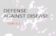 DEFENSE AGAINST DISEASE CORE 6.3. A pathogen is Examples of organisms that cause disease: Viruses Not considered Needs a Causes: 6.3.1 Define pathogen.