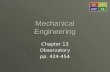 Mechanical Engineering Chapter 13 Observatory pp. 424-454 STEST ASTSE.