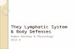 They Lymphatic System & Body Defenses Human Anatomy & Physiology Unit 6.