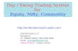 Day / Swing Trading System for Equity, Nifty, Commodity  SREENIVASULU.C Bangalore Ph. 09986718535 / 080 2648 9380 Email :
