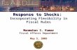 Response to Shocks: Incorporating Flexibility in Fiscal Rules Manmohan S. Kumar Fiscal Affairs Department May 5, 2009.
