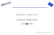 1 Chapiter 7 (part II-1) Isabelle Majkowski SCK●CEN Isabelle Majkowski, SCK●CEN and chapter 7.