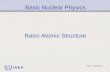 IAEA Basic Nuclear Physics Basic Atomic Structure Day 1- Lecture 1 1.