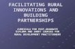 FACILITATING RURAL INNOVATIONS AND BUILDING PARTNERSHIPS CURRICULA FOR POST-GRADUATE DIPLOMA AND SHORT COURSES FOR RURAL DEVELOPMENT PRACTITIONERS.