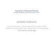 Varieties of Industrial Policy: Models, Packages and Transformation Cycles Antonio Andreoni Centre for Science, Technology and Innovation Policy Institute.