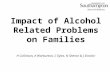 Impact of Alcohol Related Problems on Families H Collinson, K Warburton, C Eyles, N Sheron & J Sinclair.