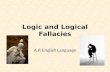 Logic and Logical Fallacies A.P. English Language.