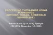 Presentation by Dr. Greg Speegle CSI 5335, November 18, 2011.