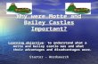 Why were Motte and Bailey Castles Important? Learning objectiveto understand what a motte and bailey castle was and what their advantages and disadvantages.