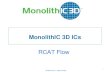MonolithIC 3D Inc., Patents Pending MonolithIC 3D ICs RCAT Flow 1 MonolithIC 3D Inc., Patents Pending.