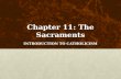 Chapter 11: The Sacraments INTRODUCTION TO CATHOLICISM.