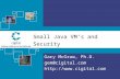 Small Java VM’s and Security Gary McGraw, Ph.D. gem@cigital.com .