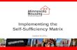 Implementing the Self-Sufficiency Matrix Updated 8/1/2011.