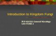 Introduction to Kingdom Fungi Pl P 421/521 General Mycology LECTURE 2.