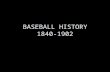 BASEBALL HISTORY 1840-1902. BASE BALL ORIGINS ABNER DOUBLEDAY 1839 LEGEND: BASEBALL AS RURAL PAST TIME IN NEW YORK STATE. CRICKETT, ROUNDERS, STICK-BALL.